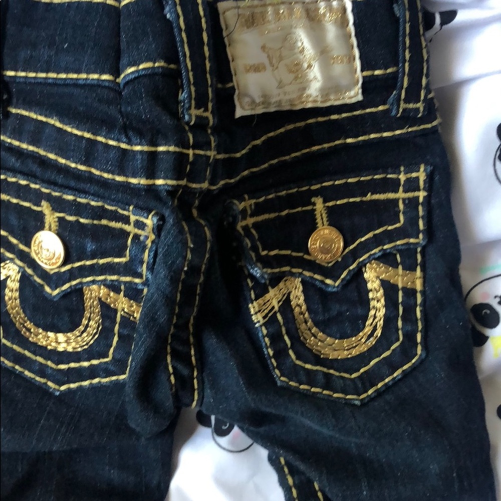 Limited edition Gold stitching True Religion jeans